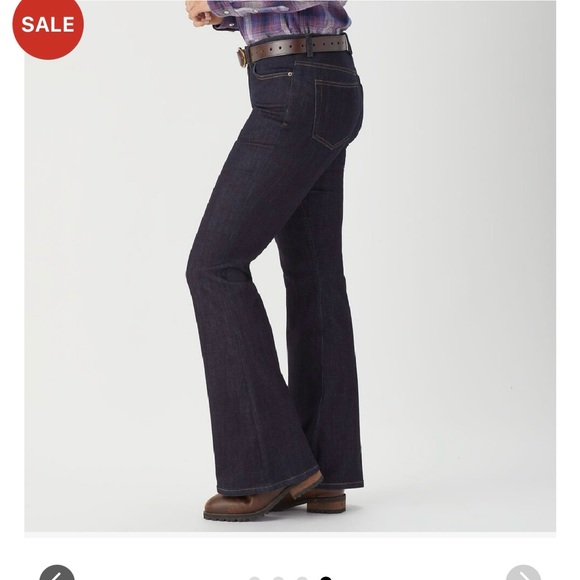 Duluth Trading Co. Double Flex Fence Mender Flare Leg Jeans - Picture 4 of 4